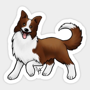 Dog - Border Collie - Chocolate Sticker